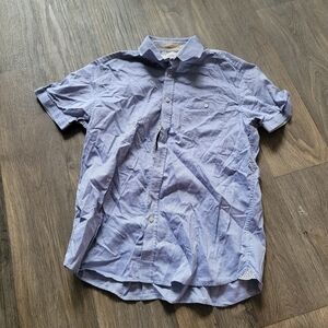 Men's Blue Short Sleeve Shirt